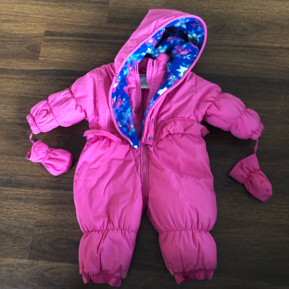 Vintage Weather Tamer Baby Girl’s Snowsuit Sz. 18M